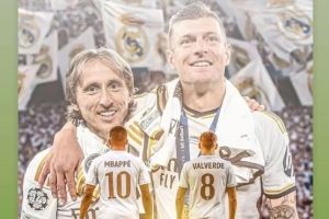 梦想和荣耀！克罗斯晒姆巴佩和巴尔韦德身披10号和8号球衣图